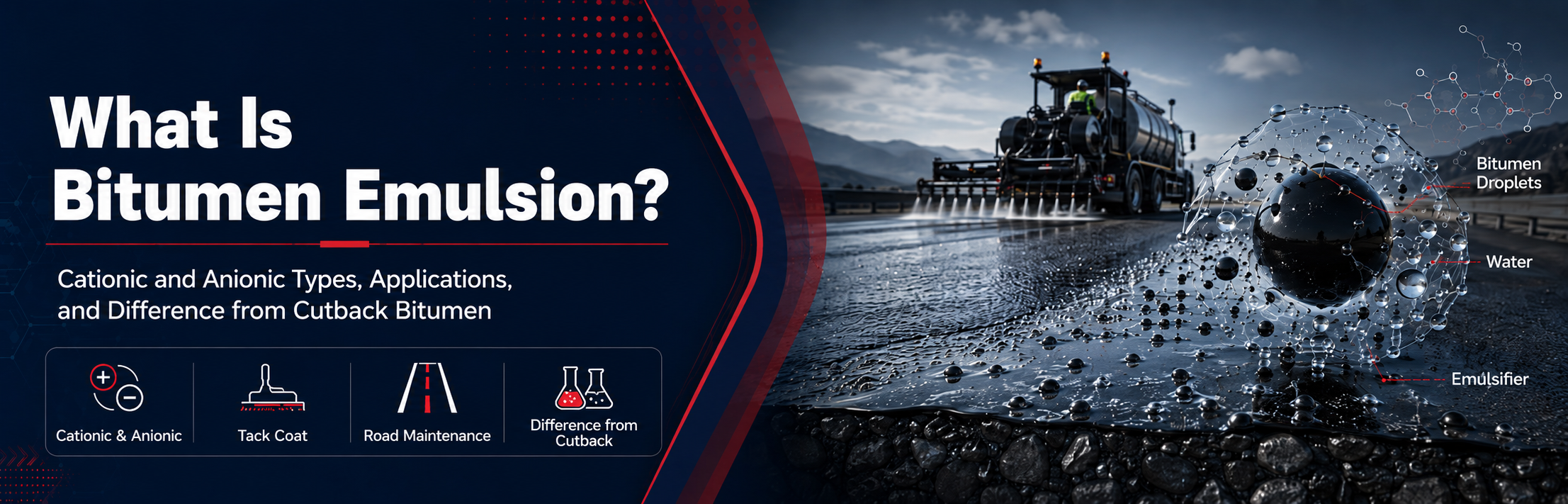 What Is Bitumen Emulsion? Types, Uses and Difference from Cutback