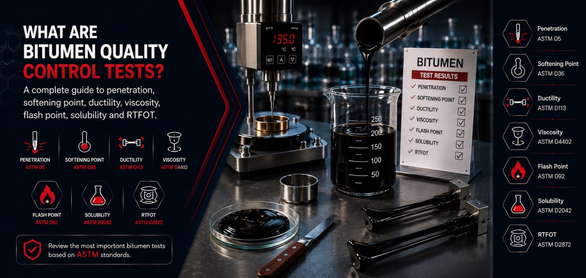 Bitumen Quality Control Tests | Penetration, Viscosity and Flash Point
